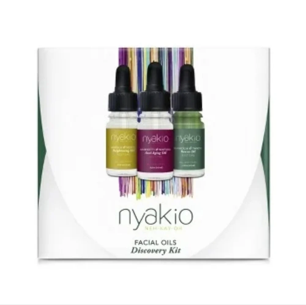 Nyakio Cold Pressed Facial Oils 3-pc  Discovery Kit Maracuja Marula Manketti